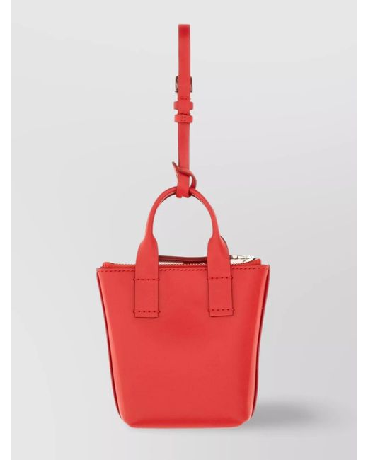 Dolce & Gabbana Red Leather Messenger Bag for men