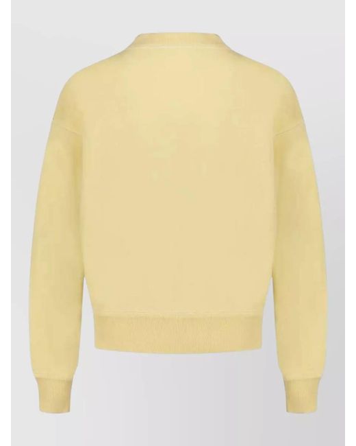 Isabel Marant Yellow Moby High Neck Knit Sweatshirt Pullover