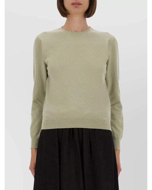 Maison Margiela Green Virgin Wool Regular-Fit Jumper