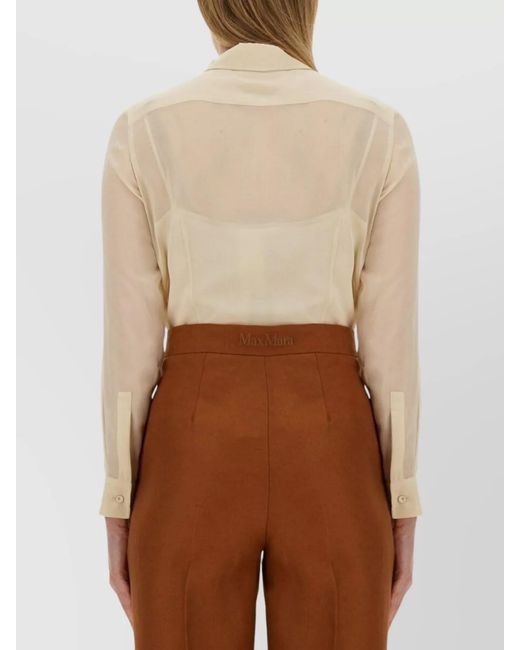 Max Mara Natural Silk Slim-Fit Shirt