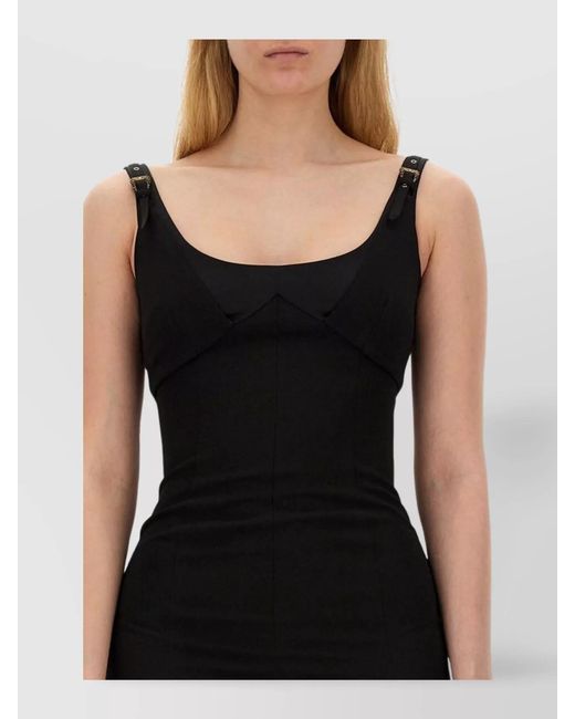 Versace Jeans Couture Black Knee-Length Dress