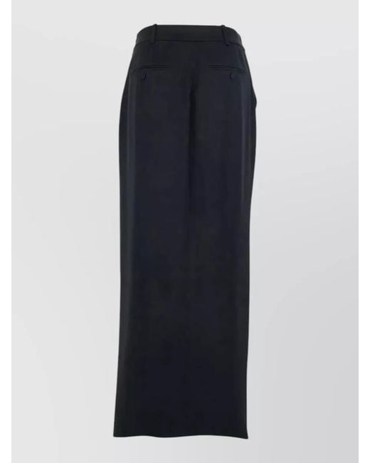 Tom Ford Blue High-Rise Maxi Skirt