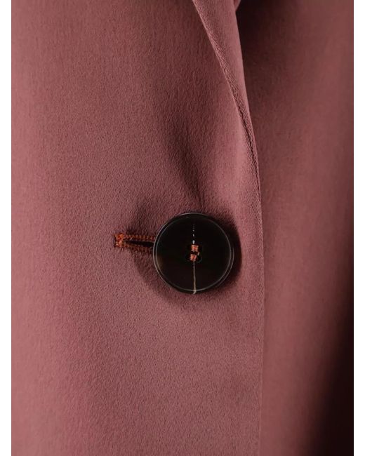 Alysi Pink Satin Blazer Single Breasted Loose Fit