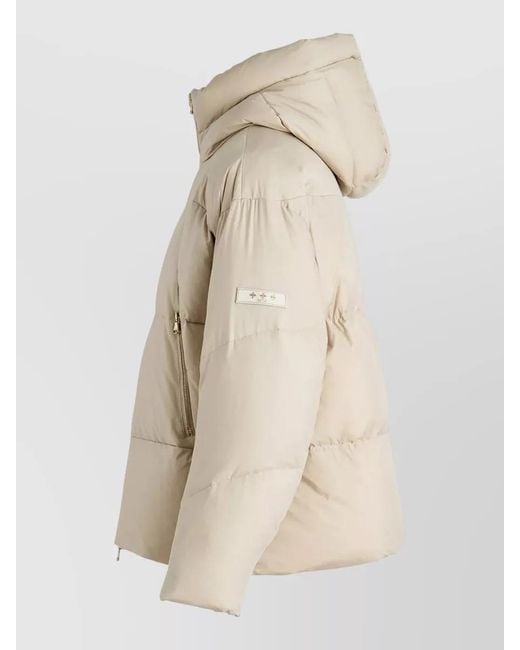 Tatras Natural Gigi Hooded Long Sleeves Padded Coat