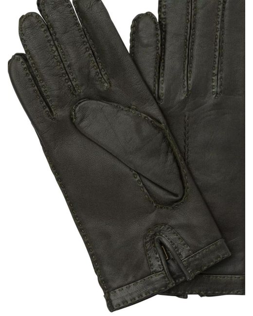 Restelli Restelli Cashmere Wool Gloves in Black | Lyst UK