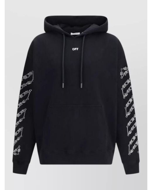 Off-White c/o Virgil Abloh Blue Cotton Sweatshirt for men