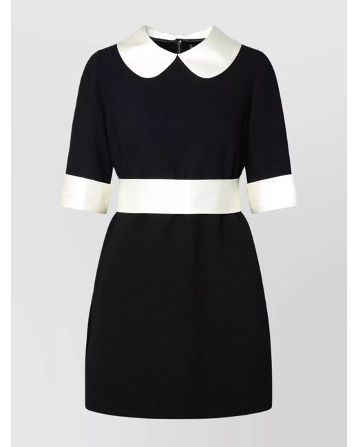 Dolce & Gabbana Black Silk Blend Mini Dress