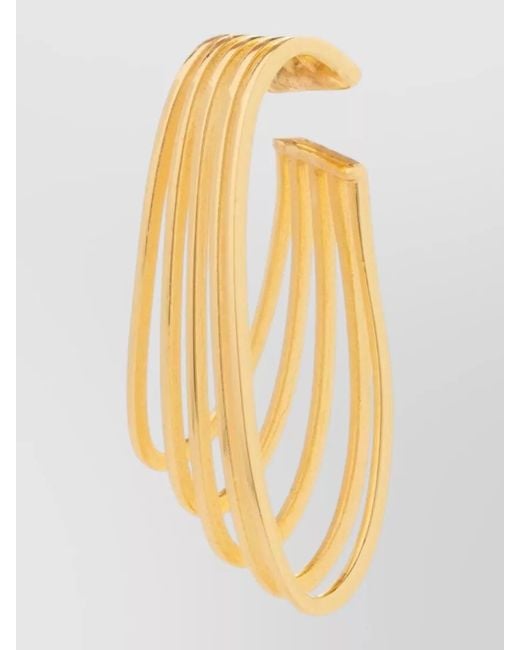 FEDERICA TOSI Metallic Plated Multi-Line Ear Cuff