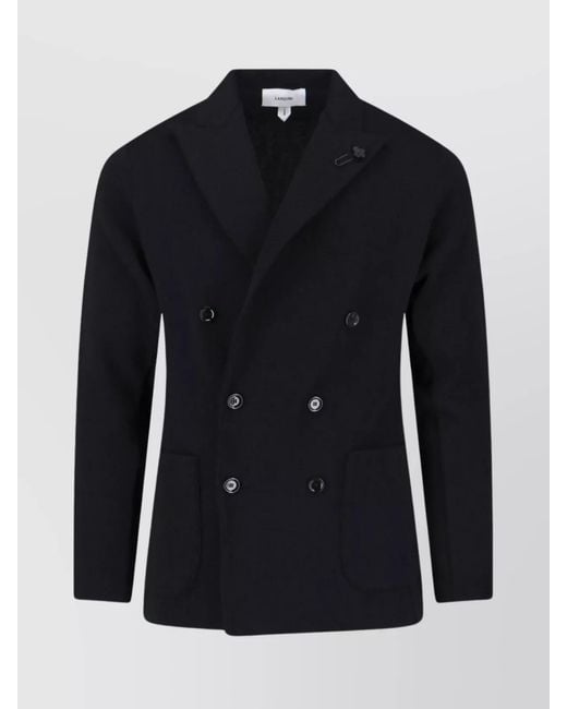 Lardini Blue Virgin Wool Blazer for men