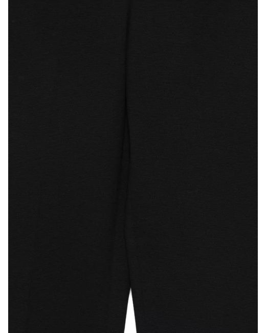 Circolo 1901 Black Wide Leg Cotton Trousers Belt Loops Pockets