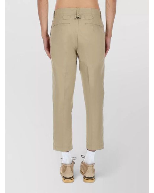 Visvim Natural Cotton Cropped Chino Trousers for men