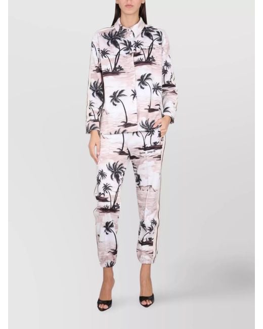 Palm Angels White Printed Shirt