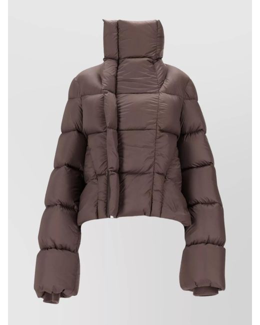 Rick Owens Brown Down Puffer Jacket