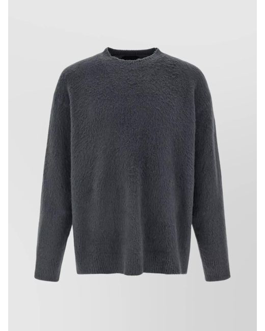 Roberto Collina Gray Cotton Jumper for men