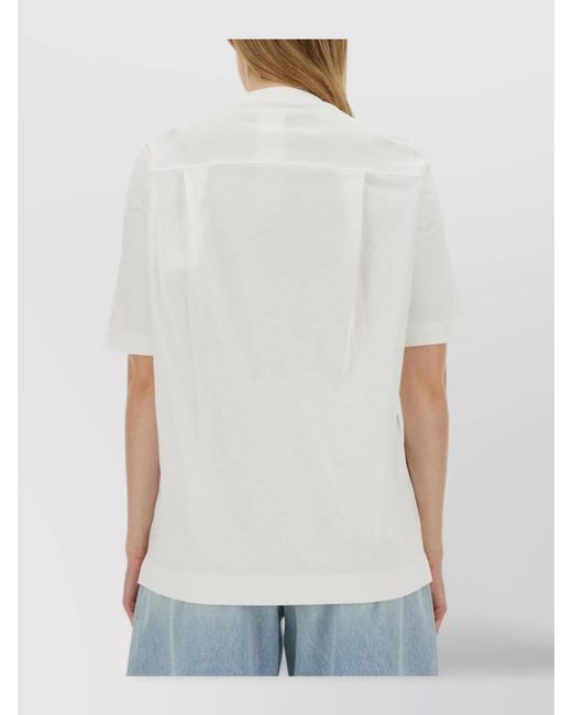 Sportmax White Cotton T-Shirt