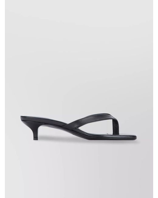 Totême  Metallic Leather Thong Sandals