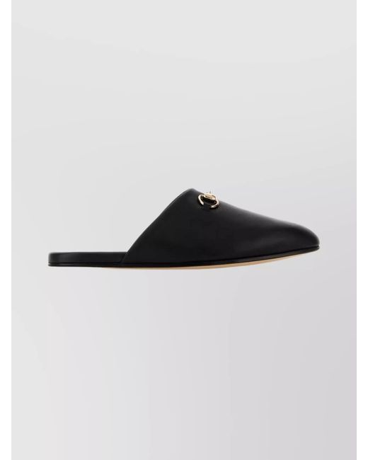 Gucci Black Mule With Horsebit On The Front for men