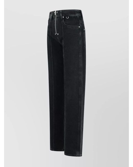 Isabel Marant Blue Denim Wide-Leg Trousers