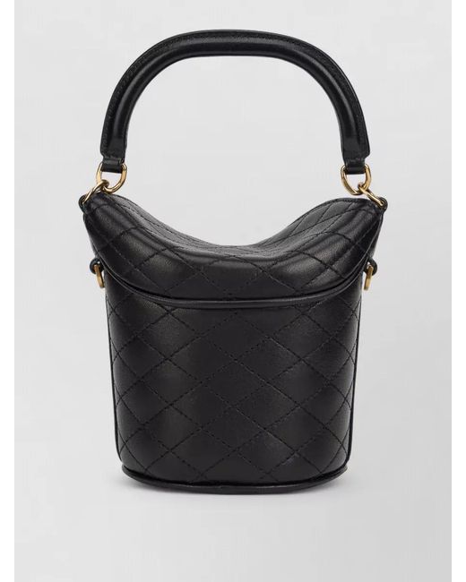 Saint Laurent Black Gaby Bucket Bag Lambskin Top Handle
