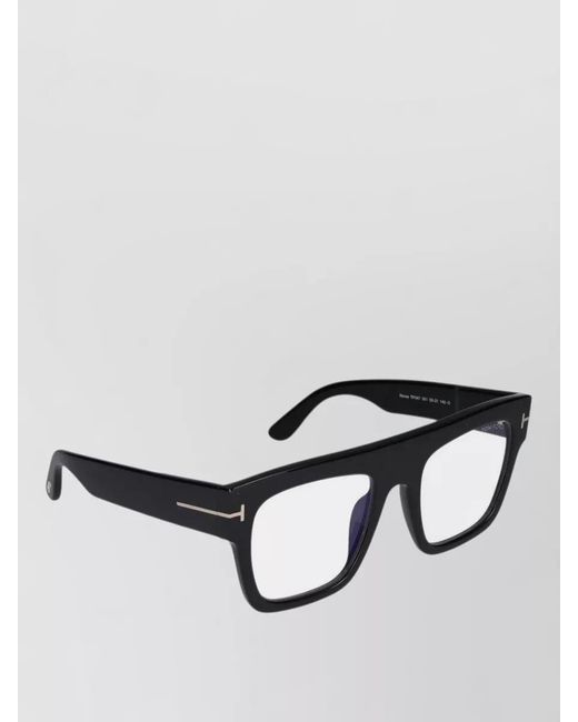 Tom Ford Black Sunglasses Ft0847 Square Frame Lightweight Design