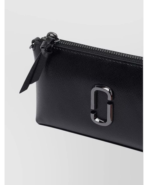 Marc Jacobs Black The Snapshot Leather Clutch Bag