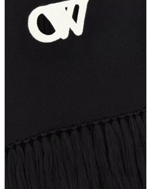 Off-White c/o Virgil Abloh Black Virgin Wool Scarf