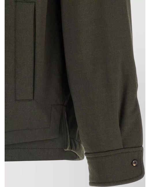 Jacquemus Green La Chemise Boulanger Long Sleeve Overshirt for men