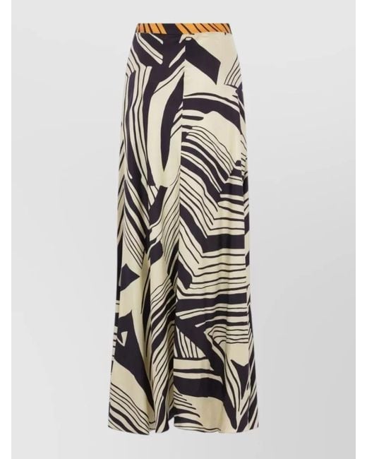 Raquel Diniz White High Waist Wide Leg Knee Length Pants