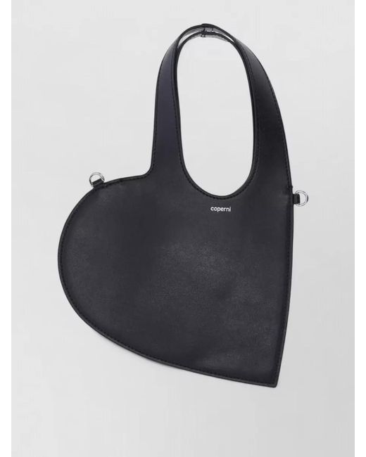 Coperni Black Heart Mini Leather Shoulder Bag