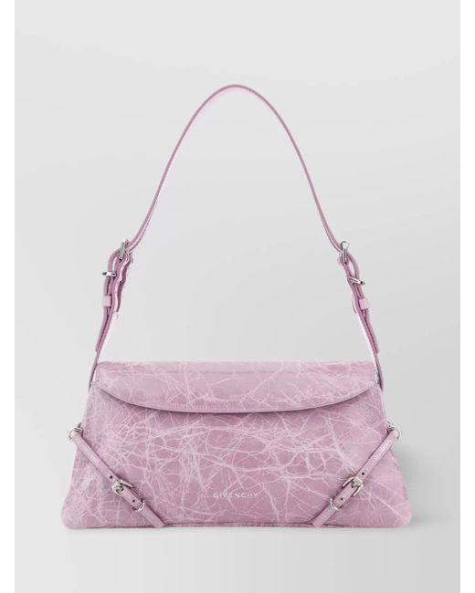 Givenchy Pink Voyou Leather Shoulder Bag