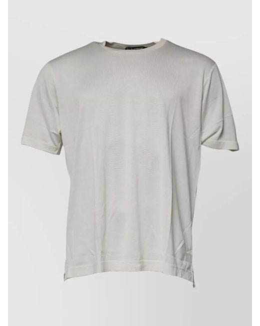 Dolce & Gabbana Gray Regular Fit Crew Neck Short Sleeve T Shirt for men