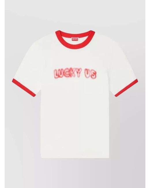 KENZO White Short-Sleeve T-Shirt for men
