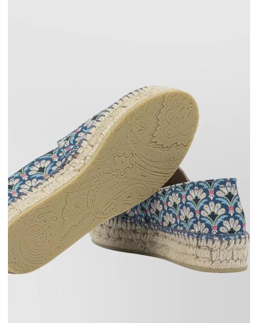 Etro Blue Cotton Espadrilles