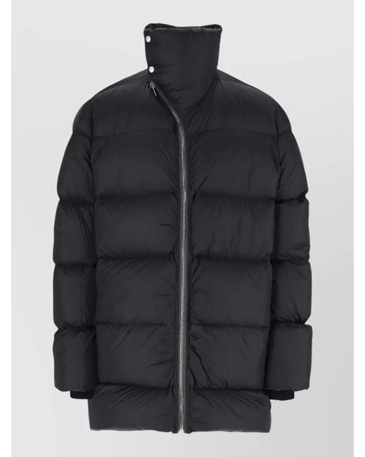 Rick Owens Black Puffer Coat for men