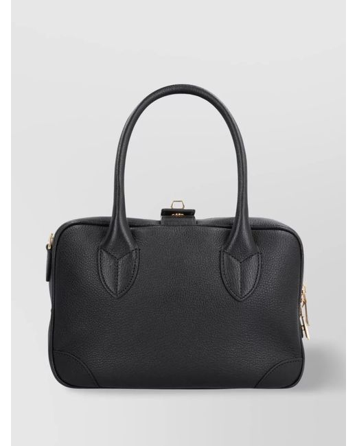 Golden Goose Deluxe Brand Black Vita Leather Crossbody Bag