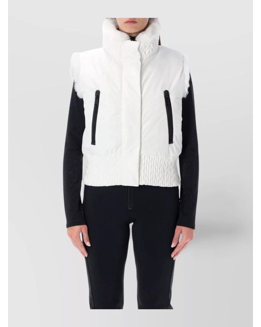Goldbergh White Reversible Faux Fur Vest