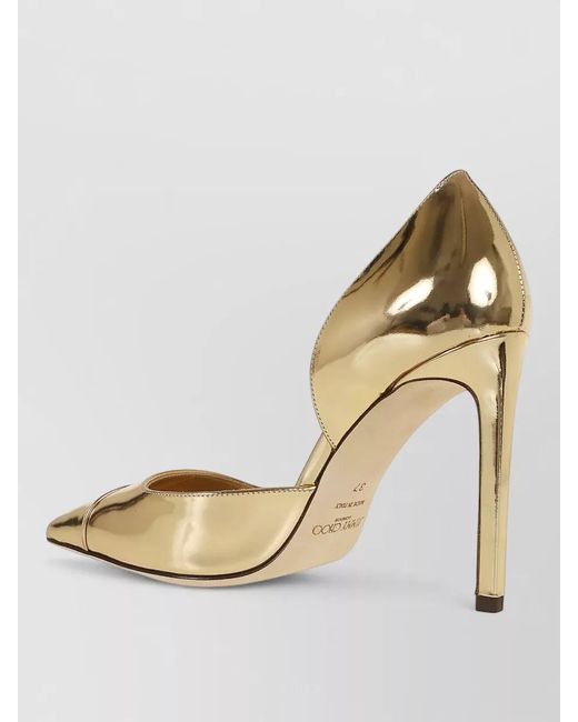 Jimmy Choo Metallic Leather Pointed-Toe Stiletto Pumps