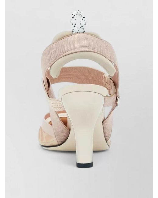Fendi Natural Mesh Slingback Pumps