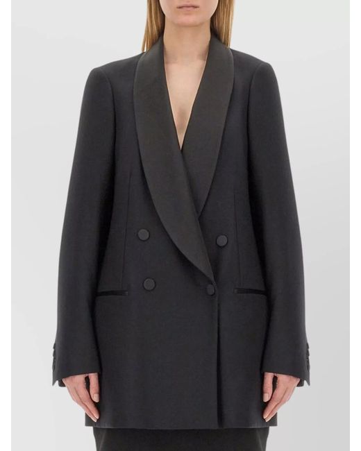 Dries Van Noten Gray Double-Breasted Blazer