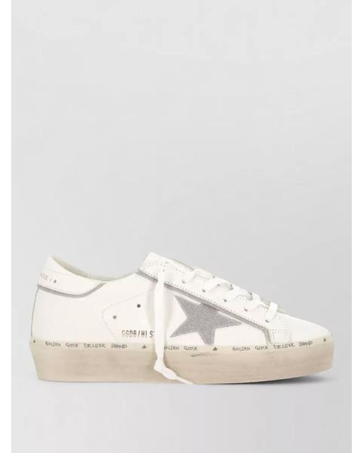 Golden Goose Deluxe Brand Natural Leather Sneakers Low Top Star Detail