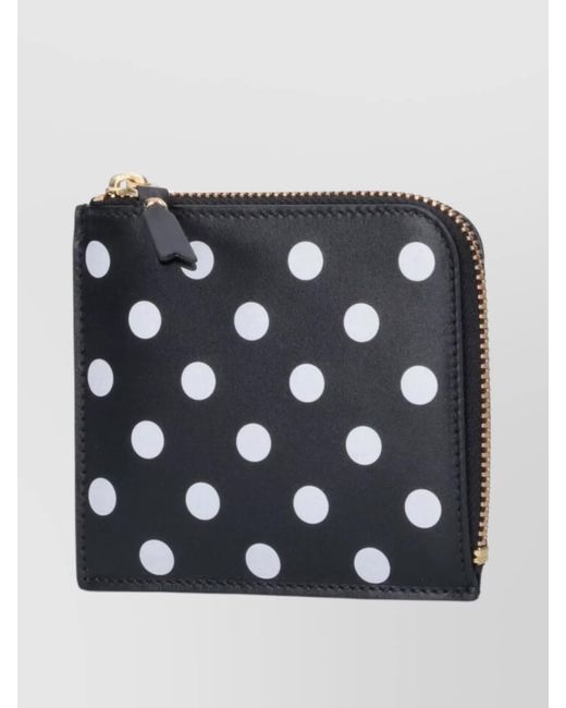 Comme des Garçons Blue Leather Polka-Dot Purse