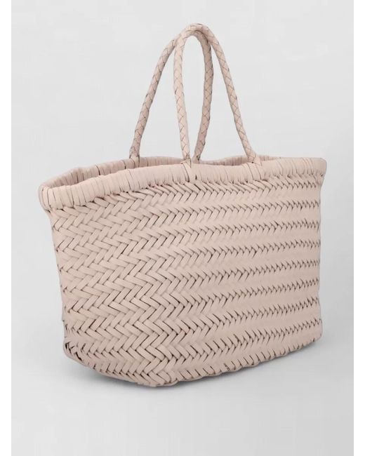 Dragon Diffusion Natural Woven Beach Bag Braided Handle Tote