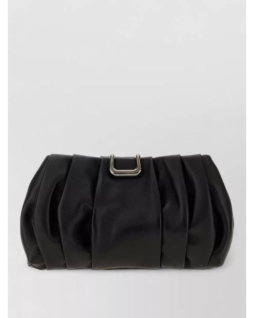 Brunello Cucinelli Black Leather Clutch Bag Gender Occasion Texture