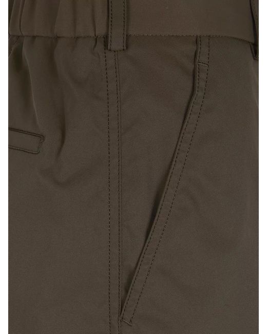 Herno Multicolor Tailored Wide Leg Trousers Back Side Pockets