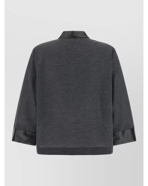 Peserico Gray Jersey Shirt Relaxed Fit Tailored Design