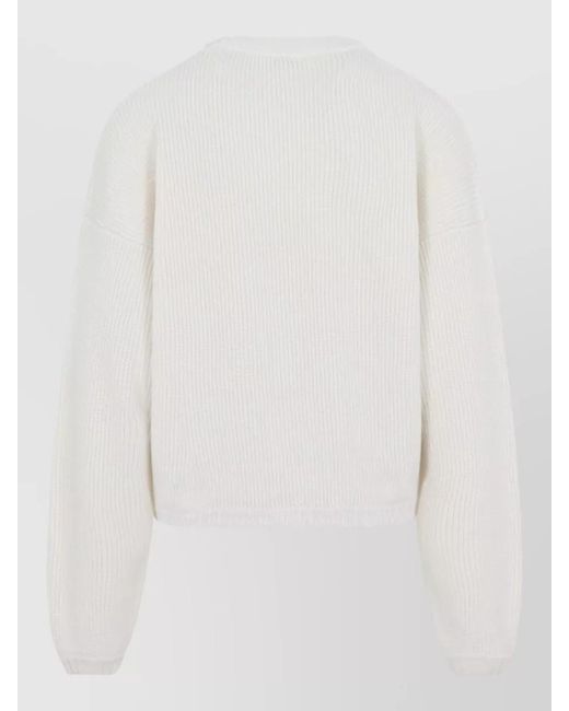 Fear Of God White Crew Neck Sweater Long Sleeves Knit Blend for men