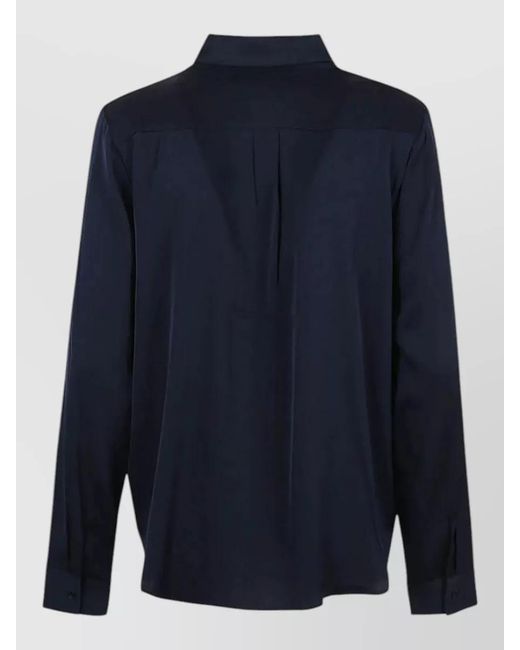 Silk95five Blue Monte Carlo Shirt Relaxed Fit Long Sleeves