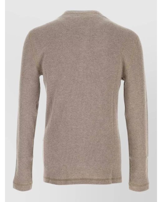 Brunello Cucinelli Gray Cashmere Blend T-Shirt for men
