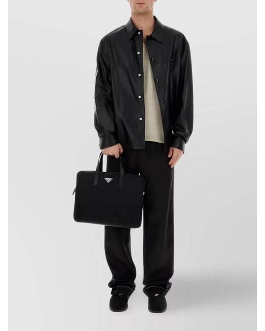 Prada Black Re-Nylon Briefcase for men