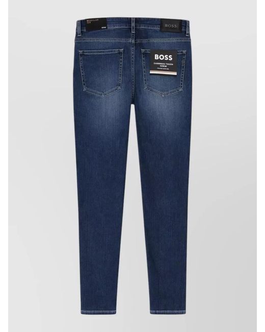 Boss Blue Regular-Fit Skinny Jeans for men